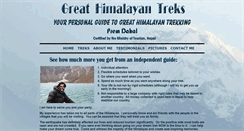 Desktop Screenshot of greathimalayantreks.com